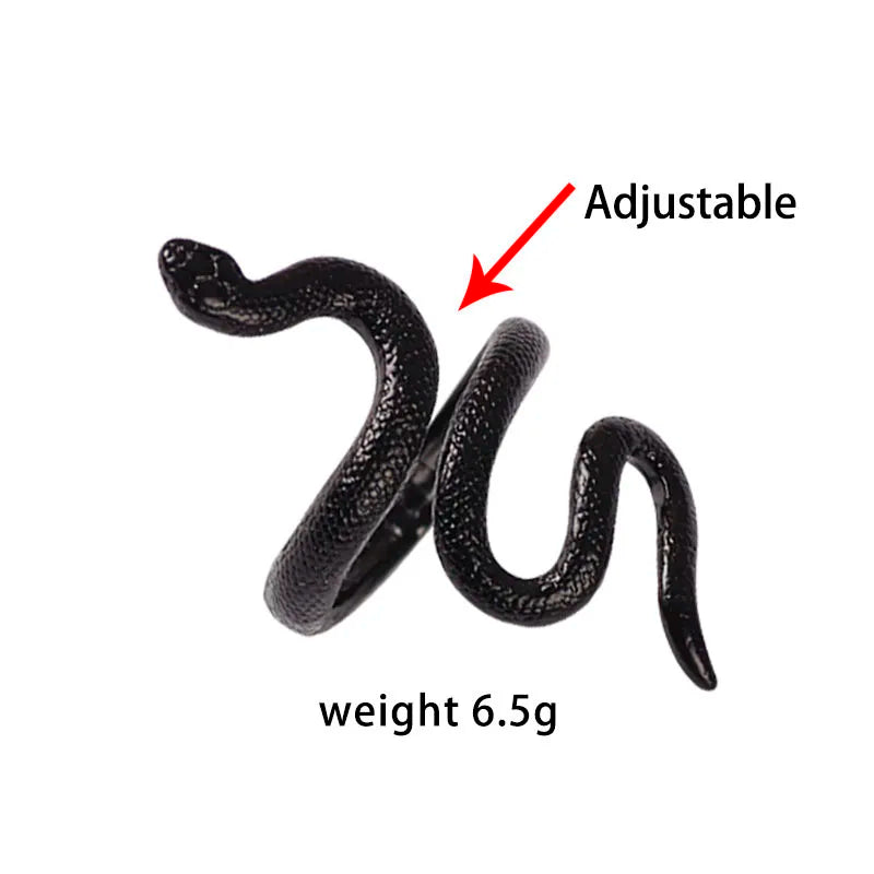 Anel cobra preta