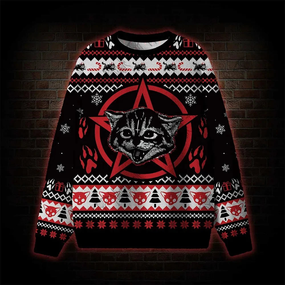 Suéter gato demoníaco